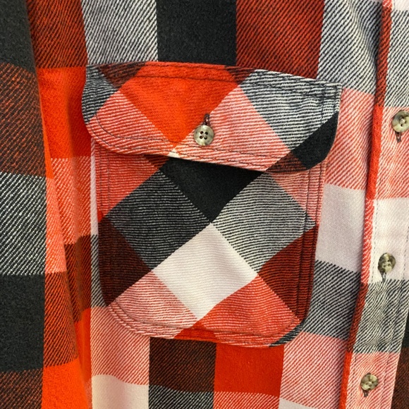 Gander Mountain Red Black White Flannel Shirt - Size XL - Picture 3 of 7